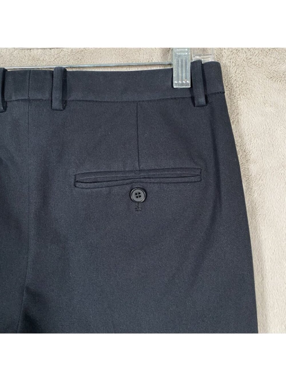 Theory Hartsdale Pants 2 Straight Leg Ankle Black Trouser Minimalist Office Work - Picture 6 of 13